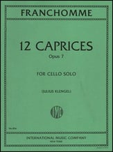 12 CAPRICES OP 7 CELLO cover